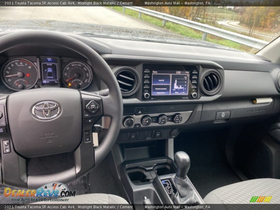 2021 Toyota Tacoma SR Access Cab 4x4 Midnight Black Metallic / Cement Photo #3