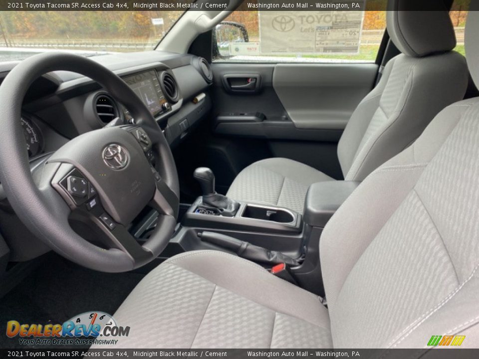 2021 Toyota Tacoma SR Access Cab 4x4 Midnight Black Metallic / Cement Photo #4