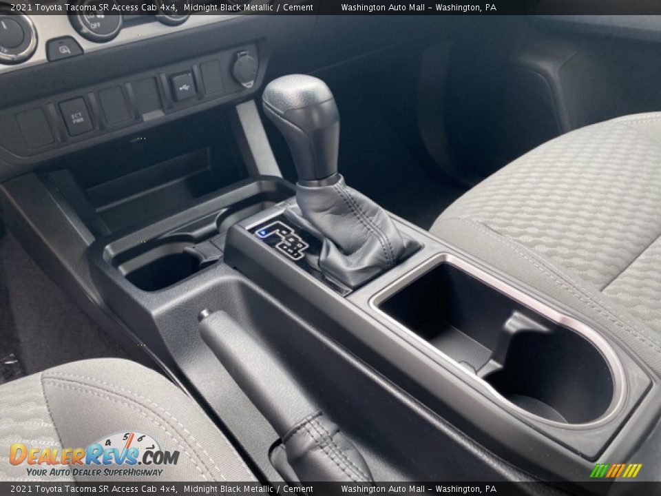 2021 Toyota Tacoma SR Access Cab 4x4 Midnight Black Metallic / Cement Photo #5