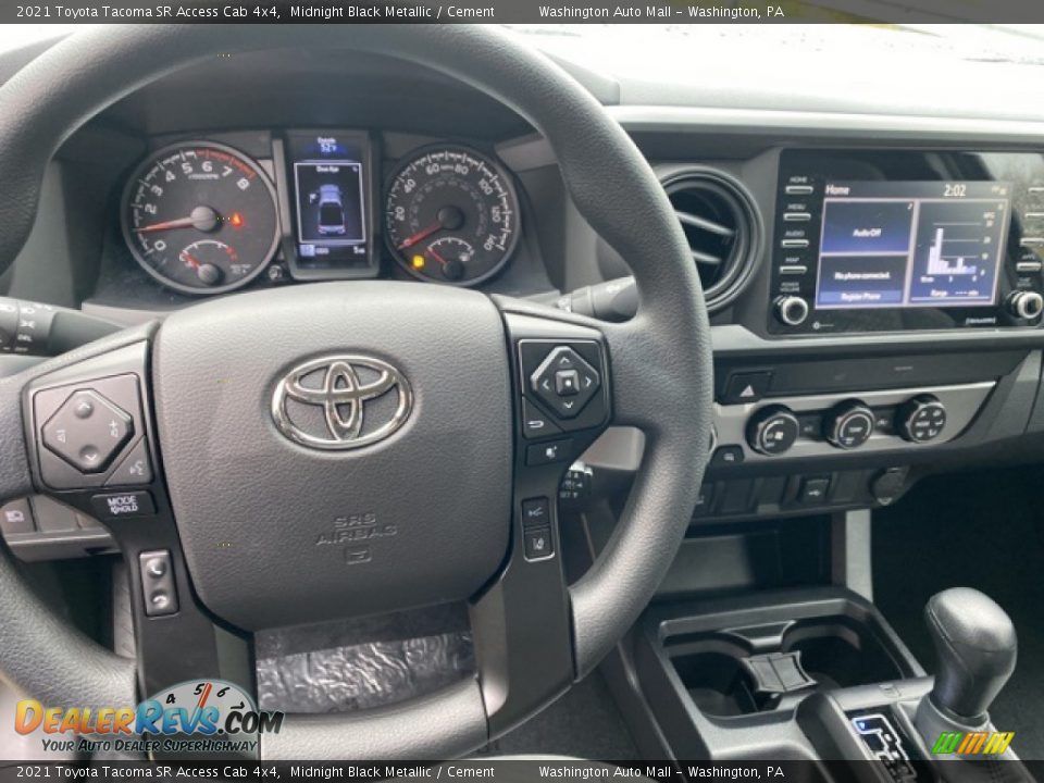 2021 Toyota Tacoma SR Access Cab 4x4 Midnight Black Metallic / Cement Photo #6