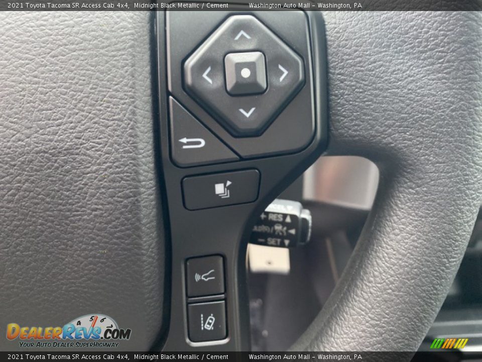 2021 Toyota Tacoma SR Access Cab 4x4 Midnight Black Metallic / Cement Photo #8