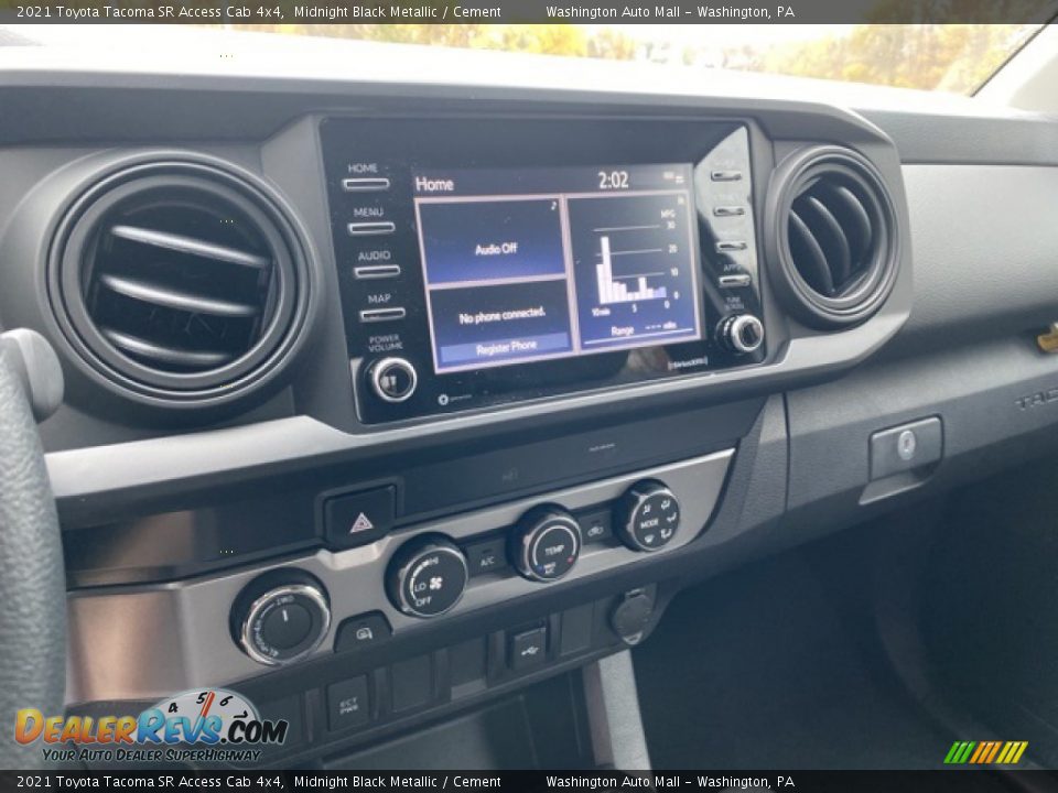 2021 Toyota Tacoma SR Access Cab 4x4 Midnight Black Metallic / Cement Photo #9