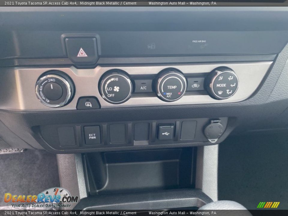 2021 Toyota Tacoma SR Access Cab 4x4 Midnight Black Metallic / Cement Photo #11