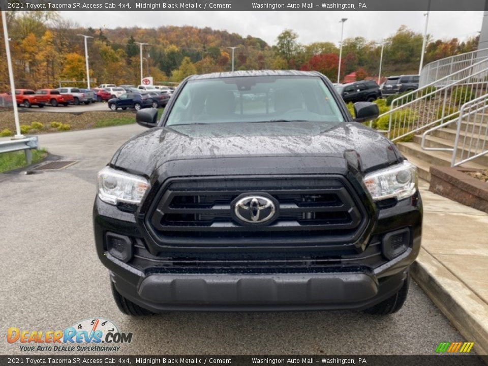 2021 Toyota Tacoma SR Access Cab 4x4 Midnight Black Metallic / Cement Photo #12
