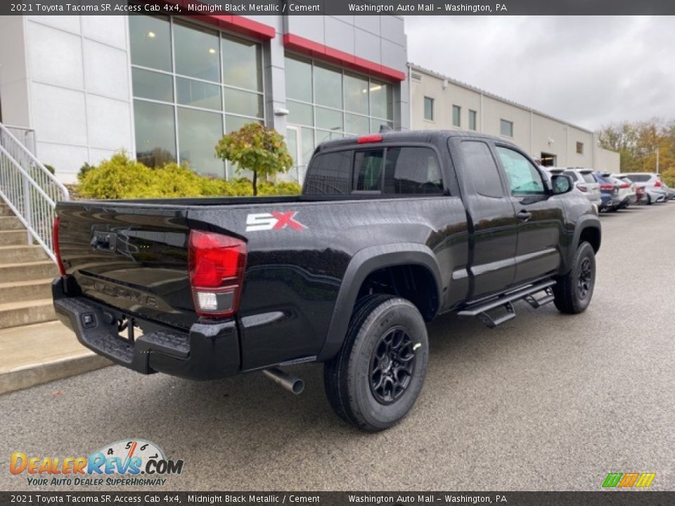 2021 Toyota Tacoma SR Access Cab 4x4 Midnight Black Metallic / Cement Photo #14