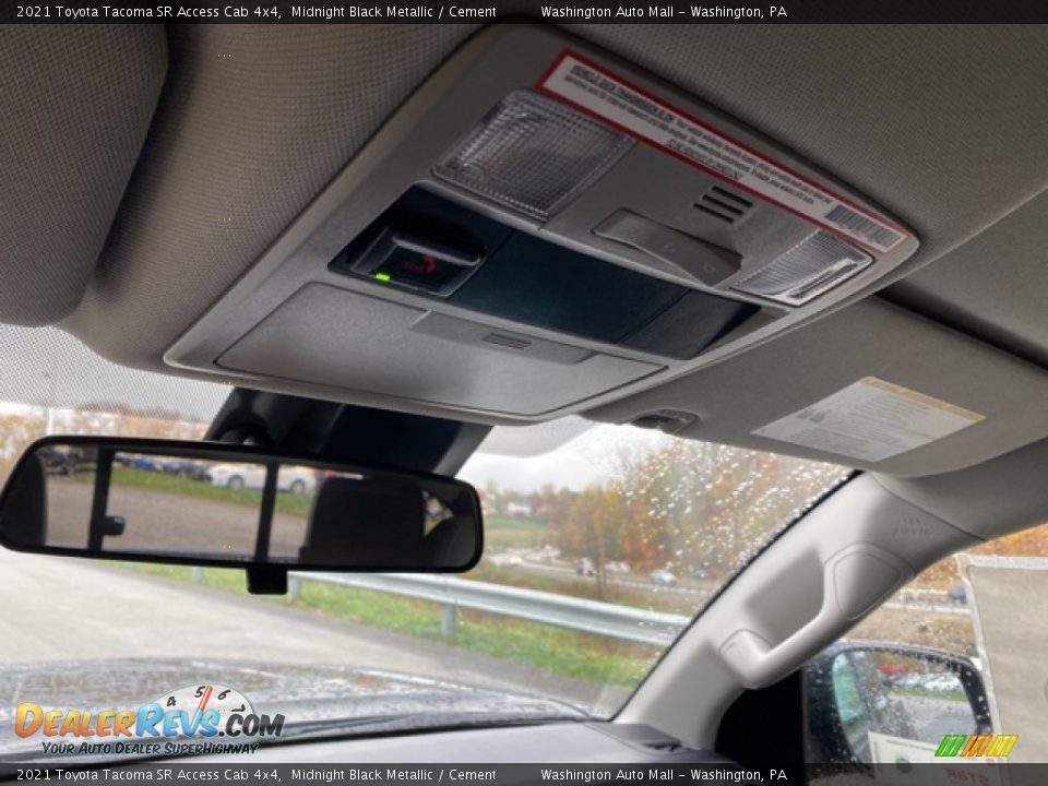 2021 Toyota Tacoma SR Access Cab 4x4 Midnight Black Metallic / Cement Photo #16
