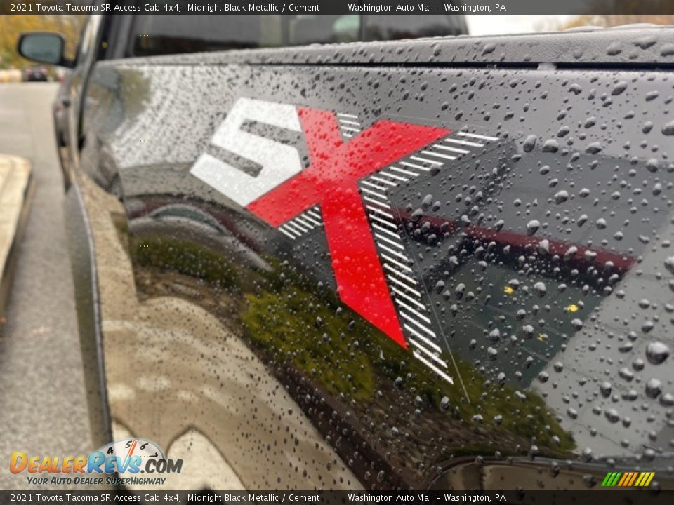 2021 Toyota Tacoma SR Access Cab 4x4 Midnight Black Metallic / Cement Photo #23