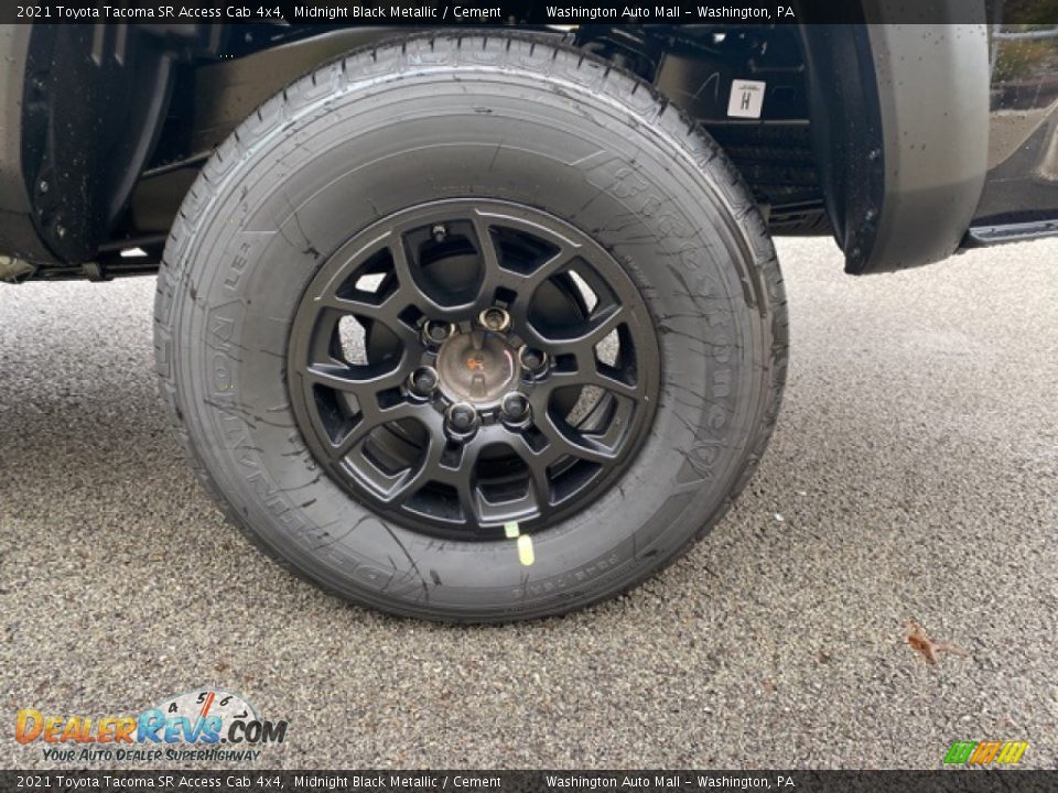 2021 Toyota Tacoma SR Access Cab 4x4 Midnight Black Metallic / Cement Photo #25
