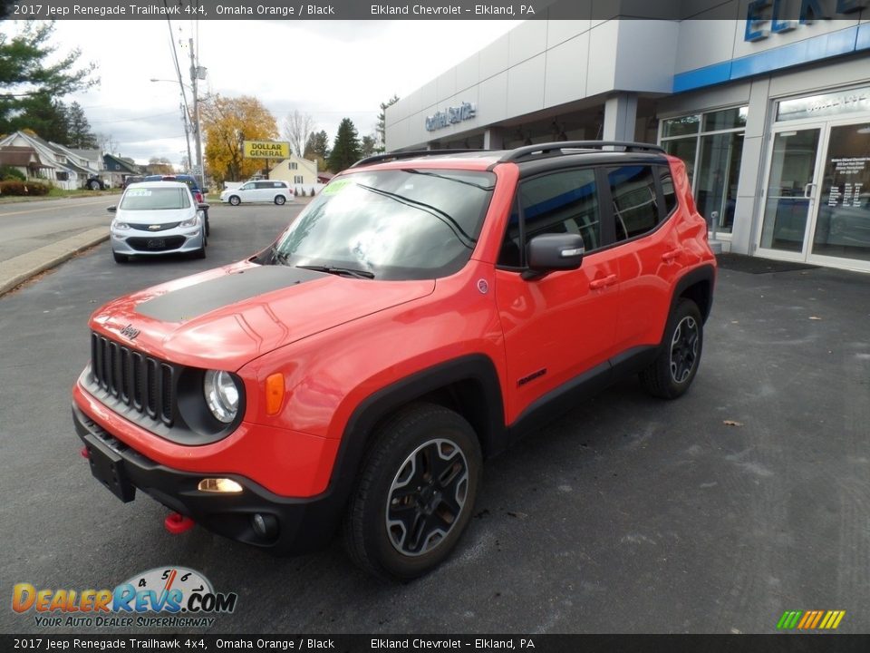 2017 Jeep Renegade Trailhawk 4x4 Omaha Orange / Black Photo #1