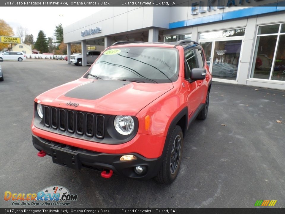 2017 Jeep Renegade Trailhawk 4x4 Omaha Orange / Black Photo #2