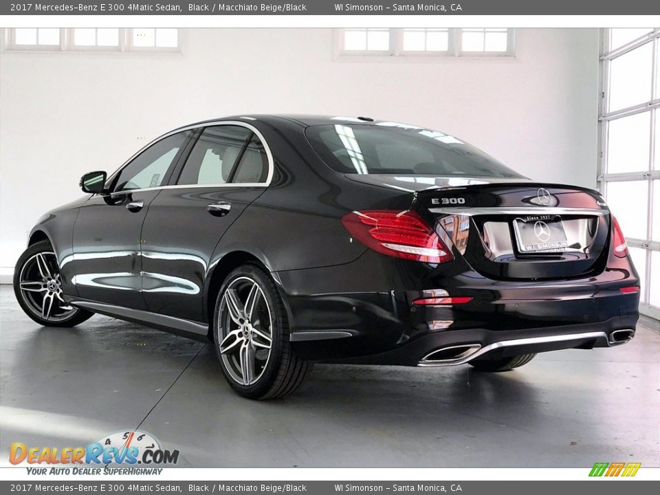 2017 Mercedes-Benz E 300 4Matic Sedan Black / Macchiato Beige/Black Photo #10