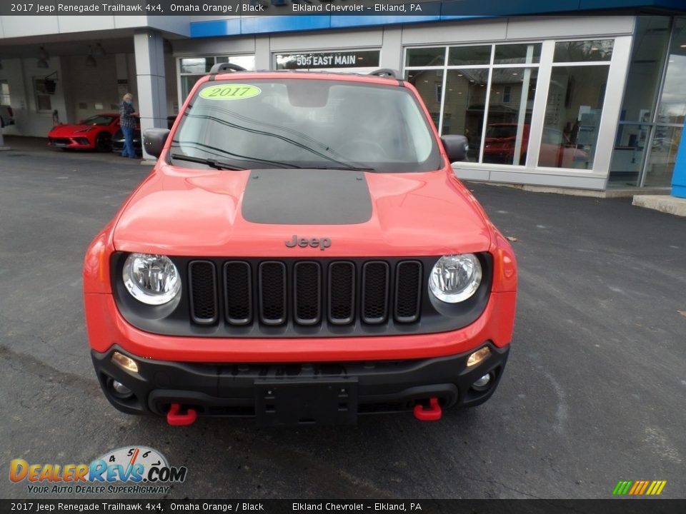 2017 Jeep Renegade Trailhawk 4x4 Omaha Orange / Black Photo #3