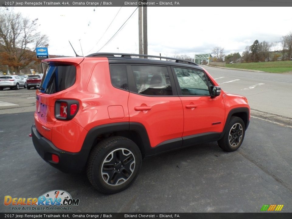 2017 Jeep Renegade Trailhawk 4x4 Omaha Orange / Black Photo #7