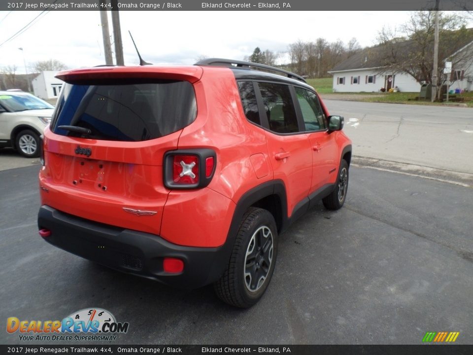 2017 Jeep Renegade Trailhawk 4x4 Omaha Orange / Black Photo #8