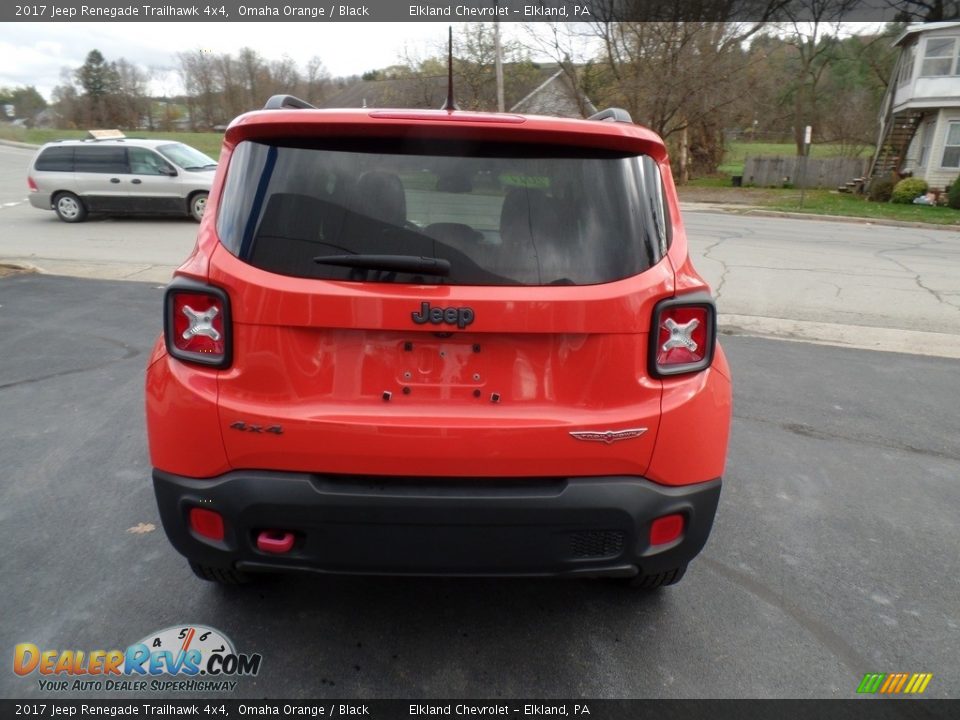 2017 Jeep Renegade Trailhawk 4x4 Omaha Orange / Black Photo #9