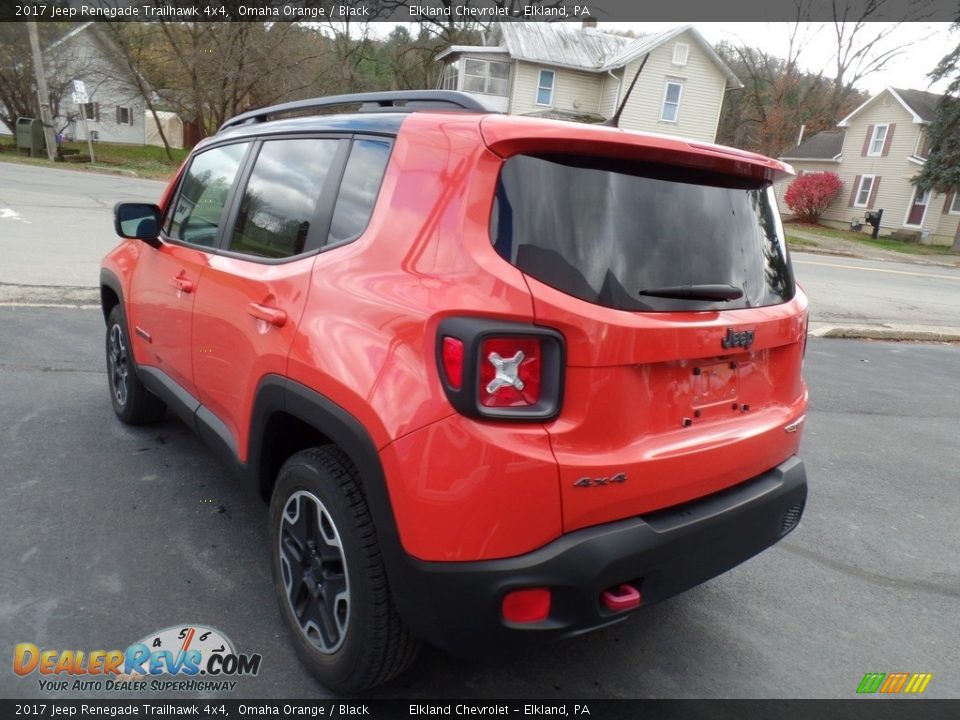 2017 Jeep Renegade Trailhawk 4x4 Omaha Orange / Black Photo #10