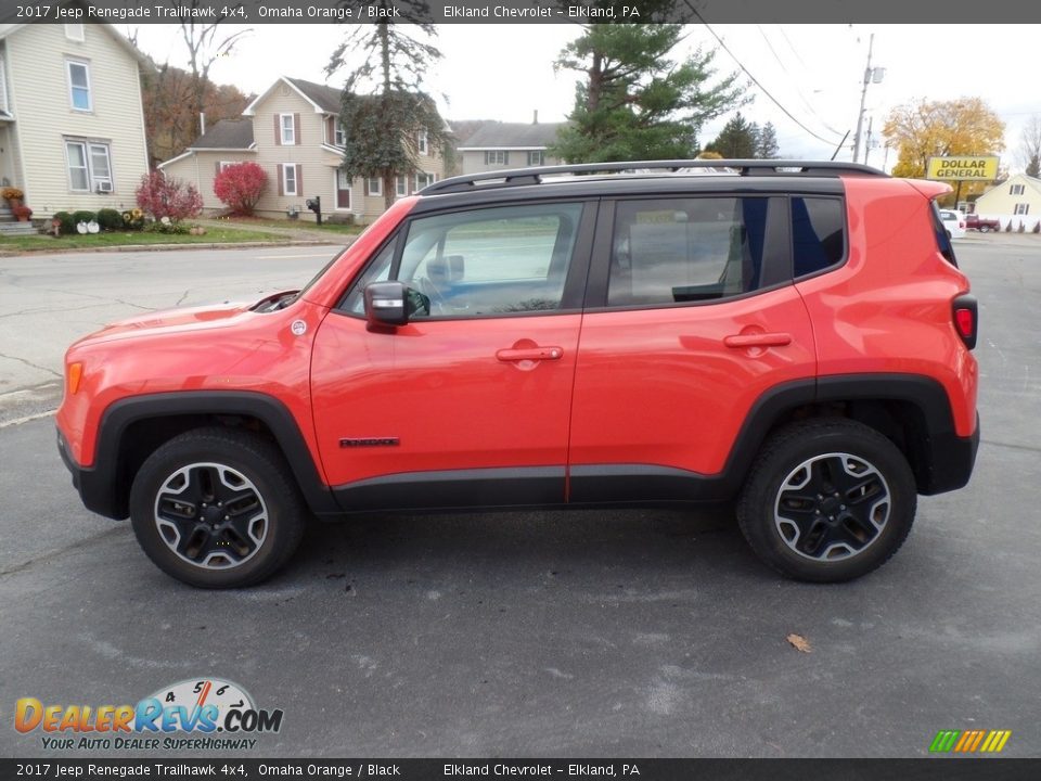 2017 Jeep Renegade Trailhawk 4x4 Omaha Orange / Black Photo #11