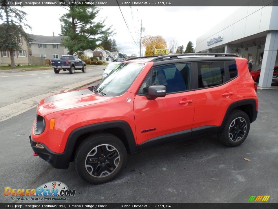 2017 Jeep Renegade Trailhawk 4x4 Omaha Orange / Black Photo #12