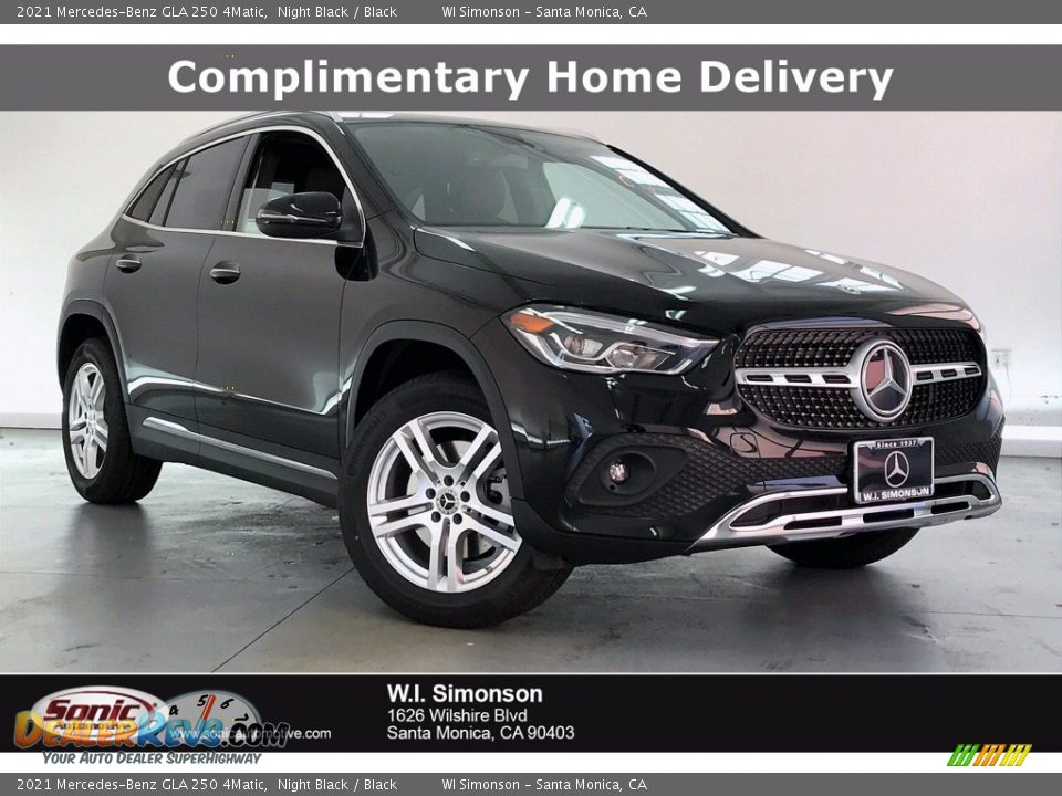 2021 Mercedes-Benz GLA 250 4Matic Night Black / Black Photo #1