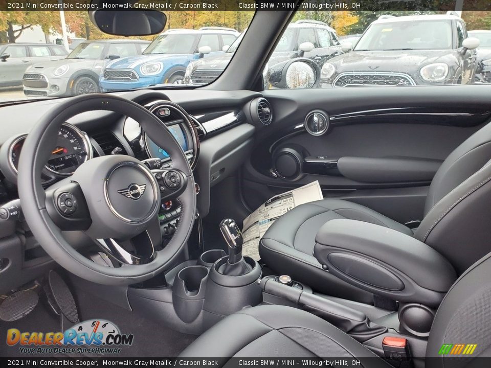 Front Seat of 2021 Mini Convertible Cooper Photo #4
