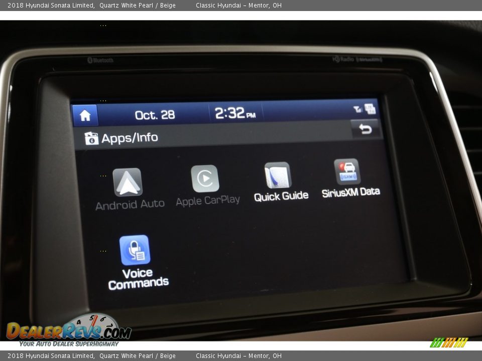 2018 Hyundai Sonata Limited Quartz White Pearl / Beige Photo #13