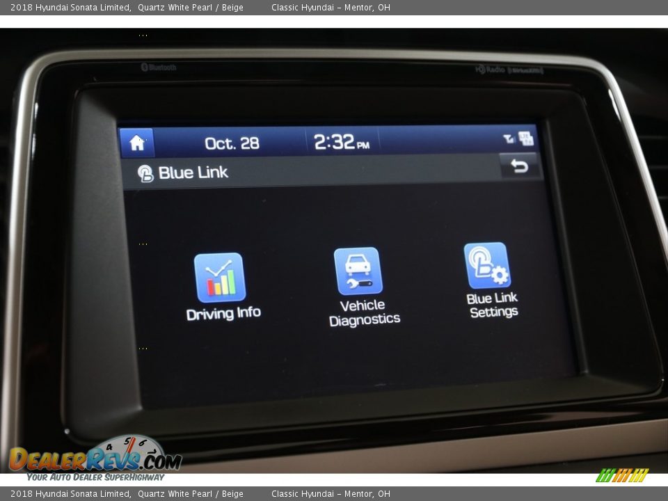 2018 Hyundai Sonata Limited Quartz White Pearl / Beige Photo #14