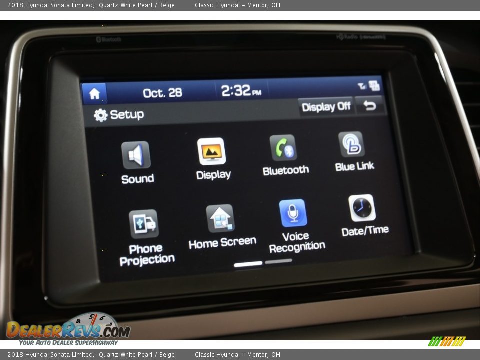 2018 Hyundai Sonata Limited Quartz White Pearl / Beige Photo #15