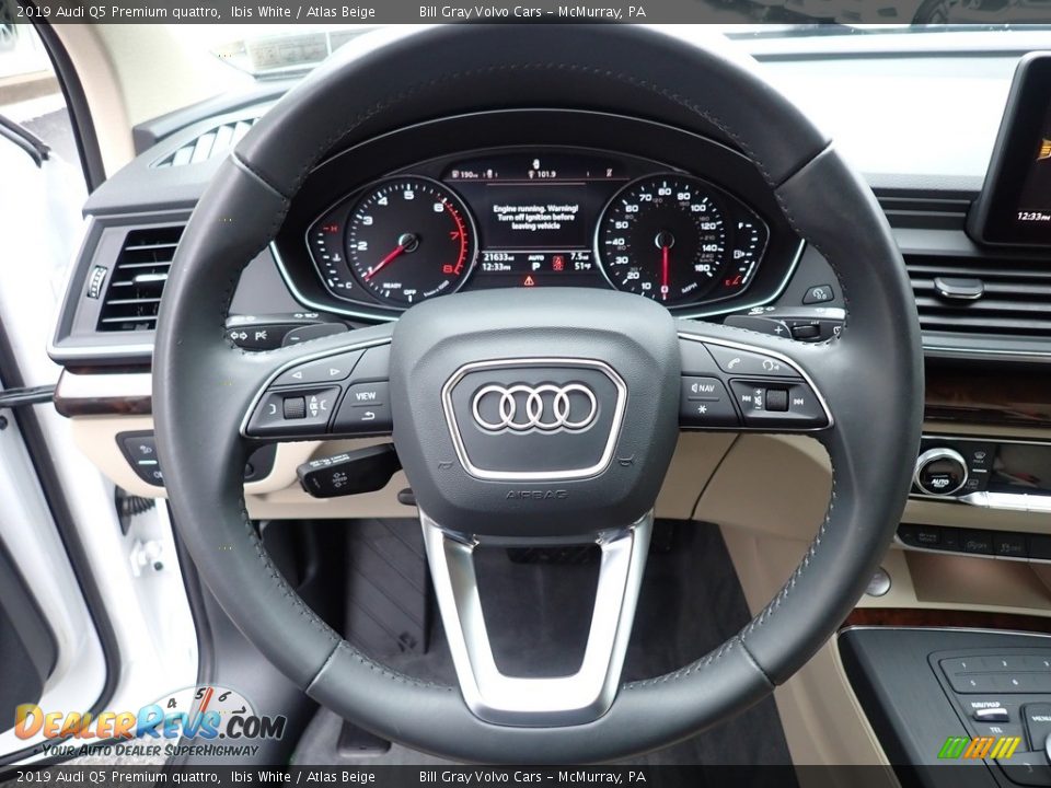 2019 Audi Q5 Premium quattro Steering Wheel Photo #17