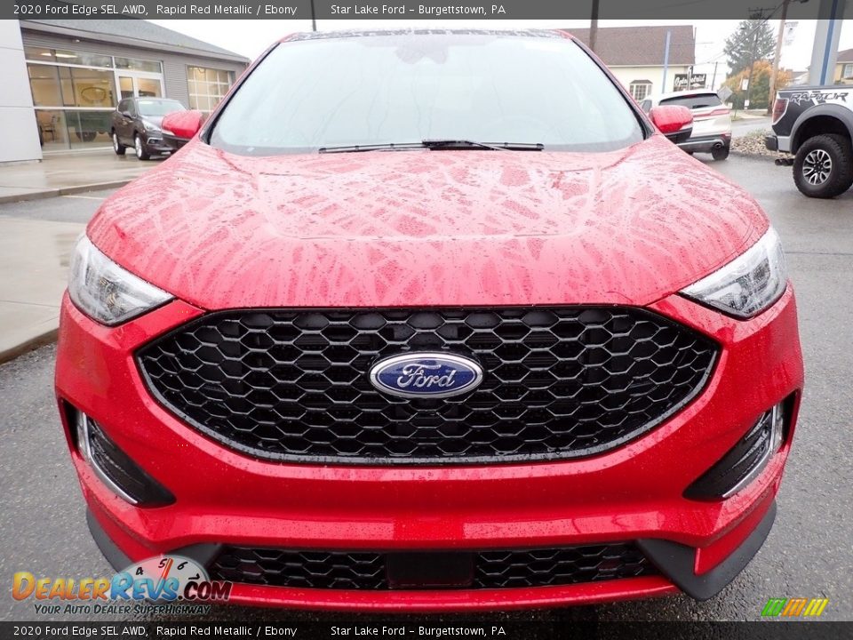 2020 Ford Edge SEL AWD Rapid Red Metallic / Ebony Photo #9