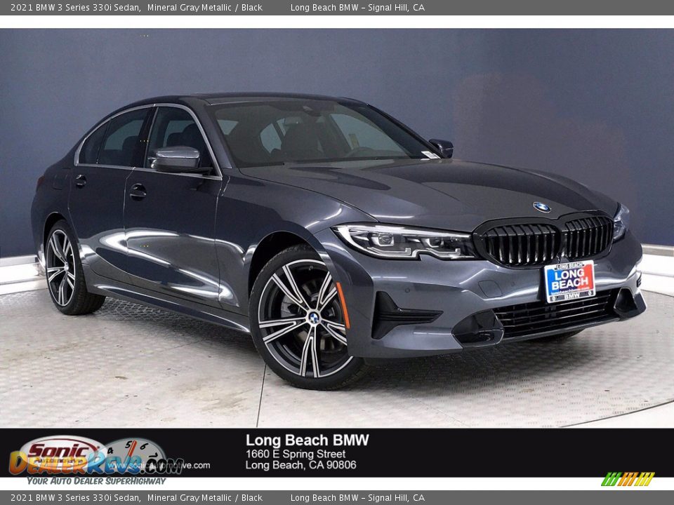 2021 BMW 3 Series 330i Sedan Mineral Gray Metallic / Black Photo #1