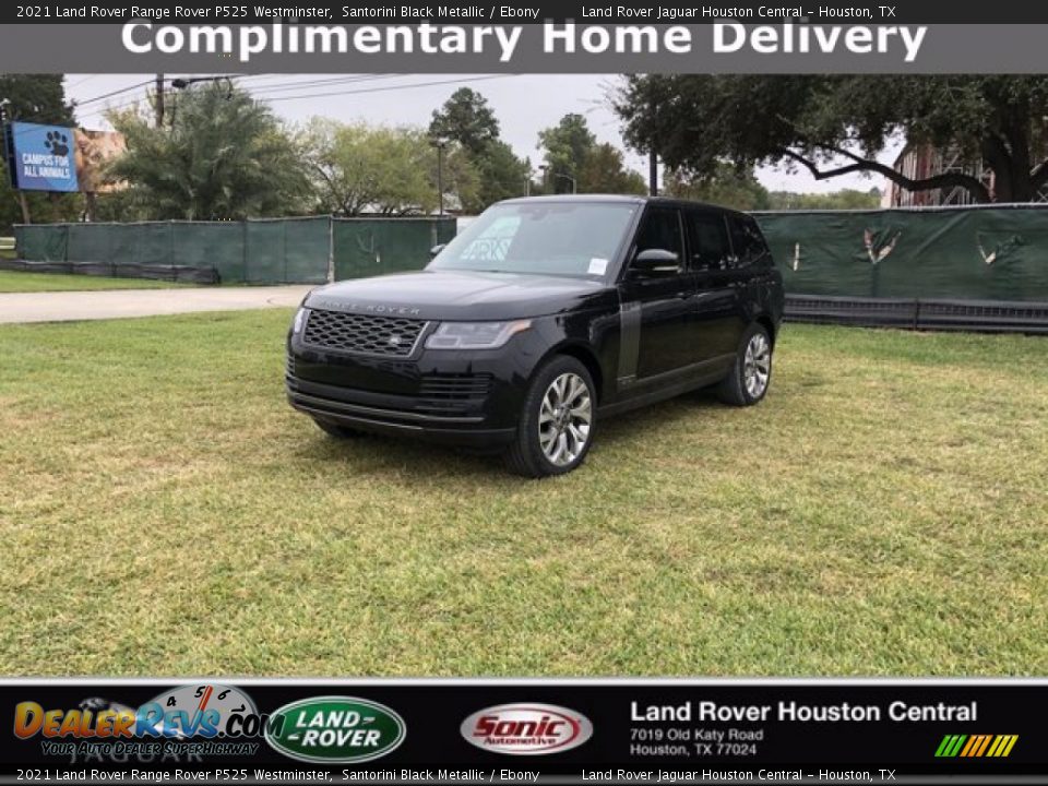 2021 Land Rover Range Rover P525 Westminster Santorini Black Metallic / Ebony Photo #1