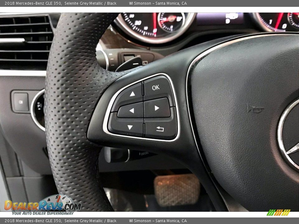 2018 Mercedes-Benz GLE 350 Selenite Grey Metallic / Black Photo #21