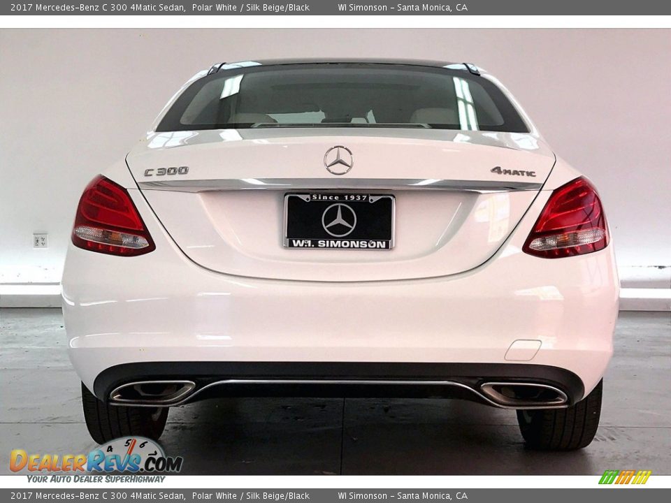 2017 Mercedes-Benz C 300 4Matic Sedan Polar White / Silk Beige/Black Photo #3