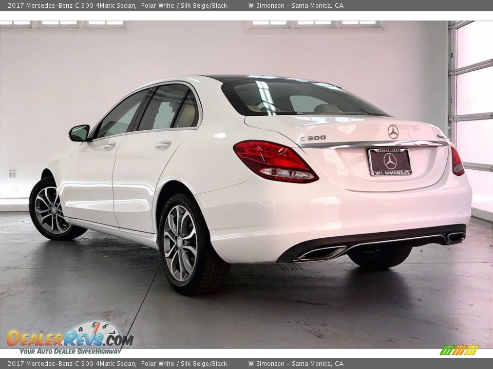 2017 Mercedes-Benz C 300 4Matic Sedan Polar White / Silk Beige/Black Photo #10