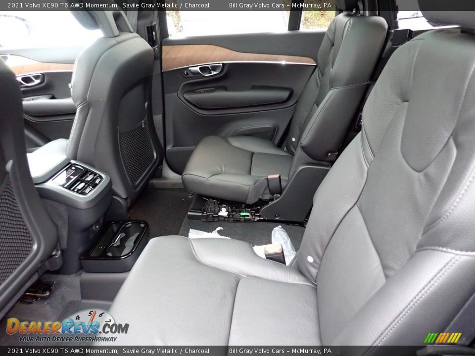 Rear Seat of 2021 Volvo XC90 T6 AWD Momentum Photo #8