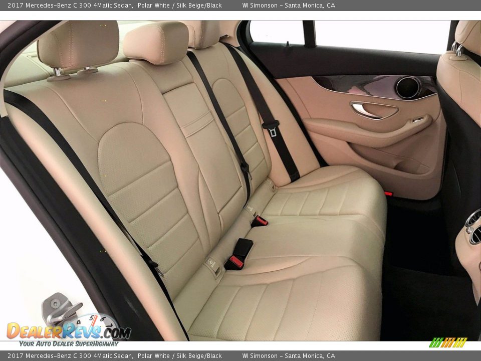 Rear Seat of 2017 Mercedes-Benz C 300 4Matic Sedan Photo #19