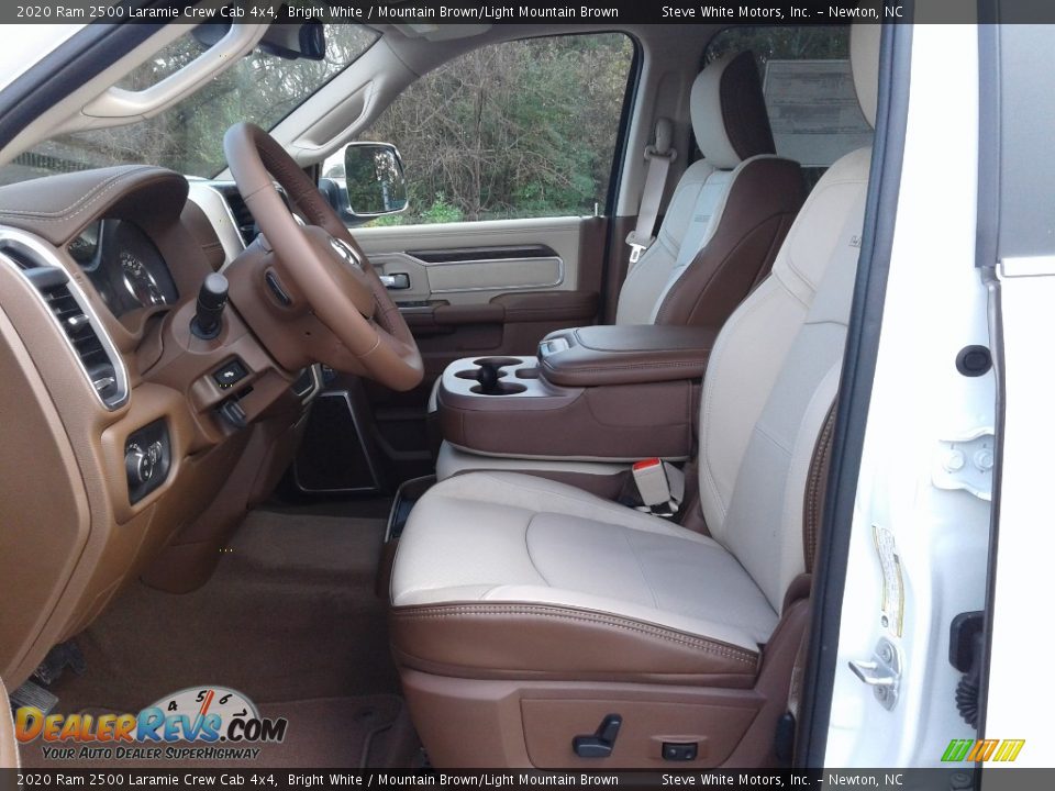2020 Ram 2500 Laramie Crew Cab 4x4 Bright White / Mountain Brown/Light Mountain Brown Photo #11