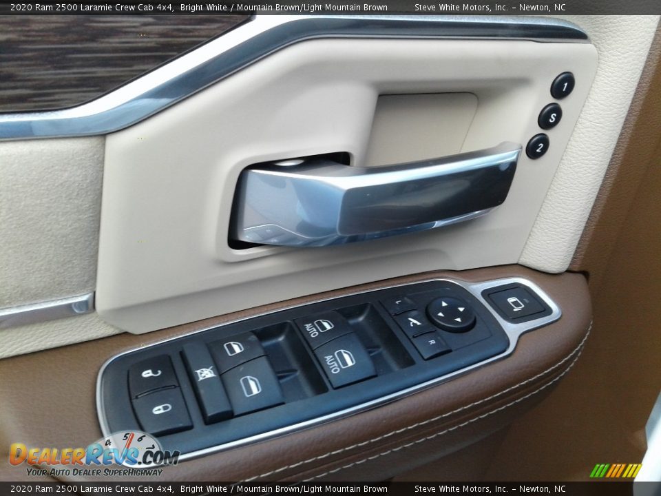 2020 Ram 2500 Laramie Crew Cab 4x4 Bright White / Mountain Brown/Light Mountain Brown Photo #12