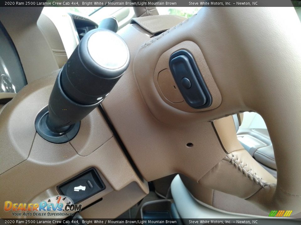2020 Ram 2500 Laramie Crew Cab 4x4 Bright White / Mountain Brown/Light Mountain Brown Photo #13