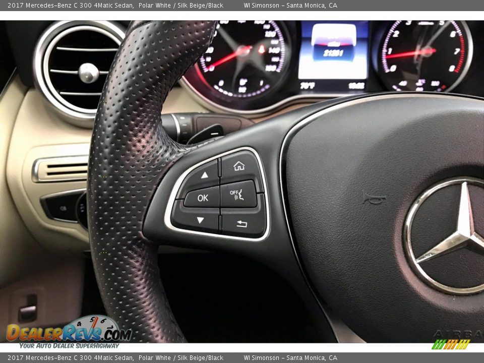 2017 Mercedes-Benz C 300 4Matic Sedan Steering Wheel Photo #21