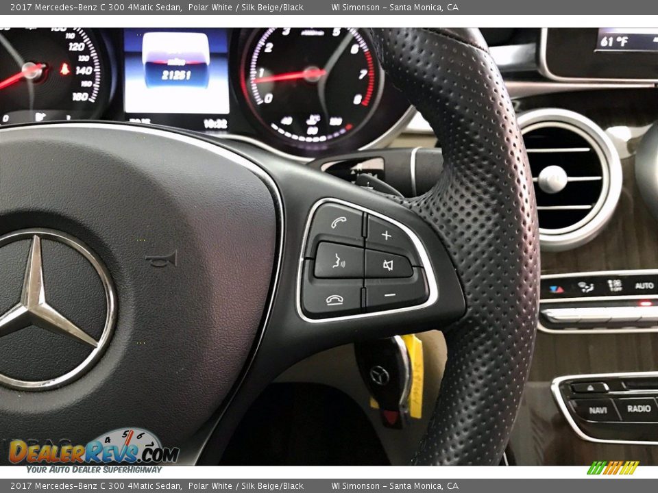 2017 Mercedes-Benz C 300 4Matic Sedan Steering Wheel Photo #22