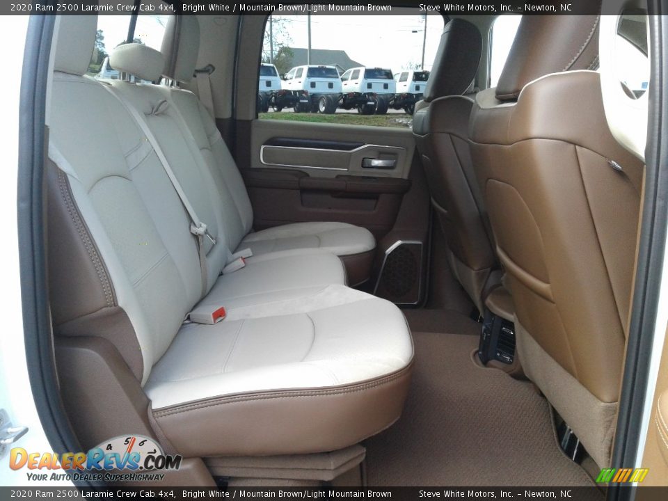 2020 Ram 2500 Laramie Crew Cab 4x4 Bright White / Mountain Brown/Light Mountain Brown Photo #16
