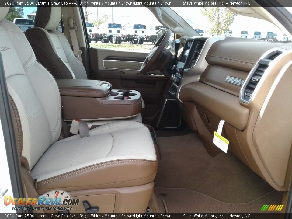 2020 Ram 2500 Laramie Crew Cab 4x4 Bright White / Mountain Brown/Light Mountain Brown Photo #18