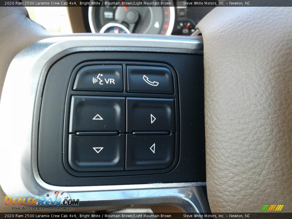 2020 Ram 2500 Laramie Crew Cab 4x4 Bright White / Mountain Brown/Light Mountain Brown Photo #20