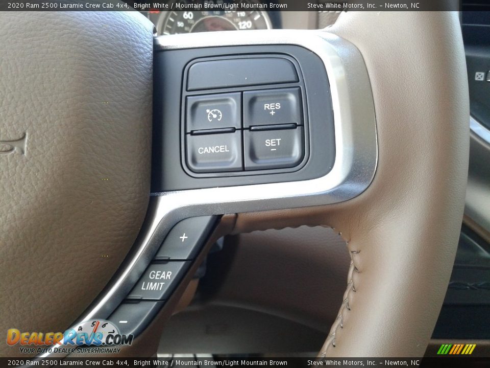 2020 Ram 2500 Laramie Crew Cab 4x4 Bright White / Mountain Brown/Light Mountain Brown Photo #21
