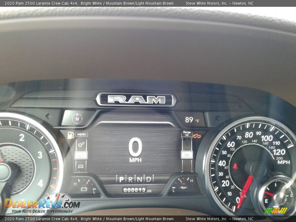 2020 Ram 2500 Laramie Crew Cab 4x4 Bright White / Mountain Brown/Light Mountain Brown Photo #22