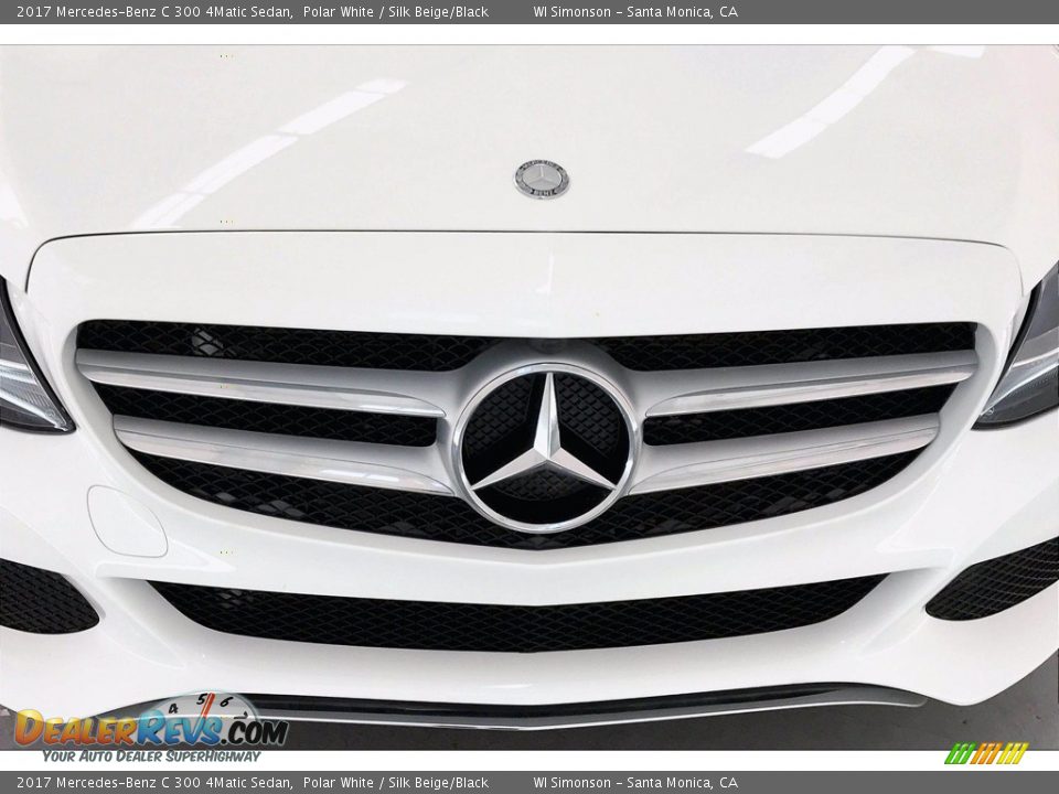 2017 Mercedes-Benz C 300 4Matic Sedan Polar White / Silk Beige/Black Photo #30