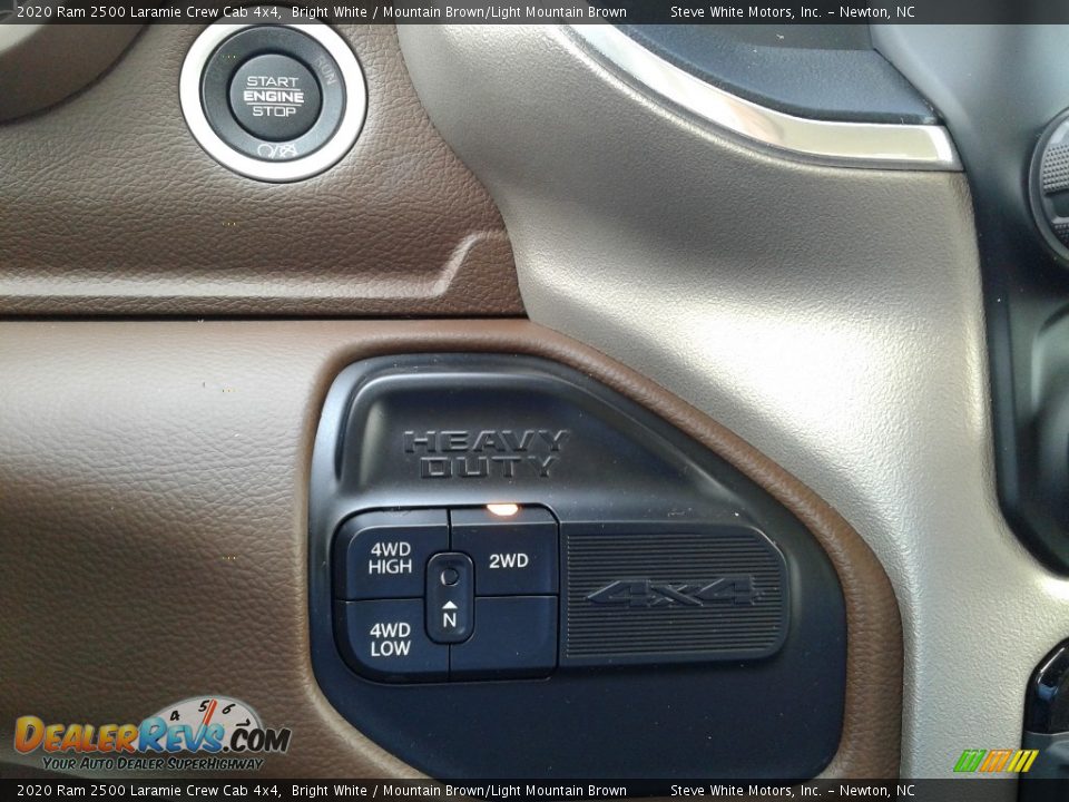 2020 Ram 2500 Laramie Crew Cab 4x4 Bright White / Mountain Brown/Light Mountain Brown Photo #23