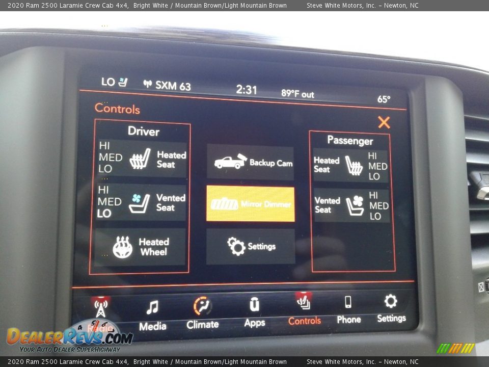 2020 Ram 2500 Laramie Crew Cab 4x4 Bright White / Mountain Brown/Light Mountain Brown Photo #25