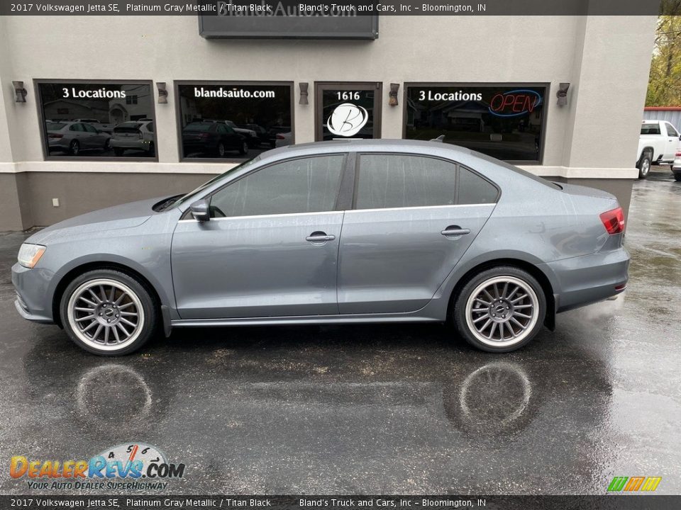 2017 Volkswagen Jetta SE Platinum Gray Metallic / Titan Black Photo #1